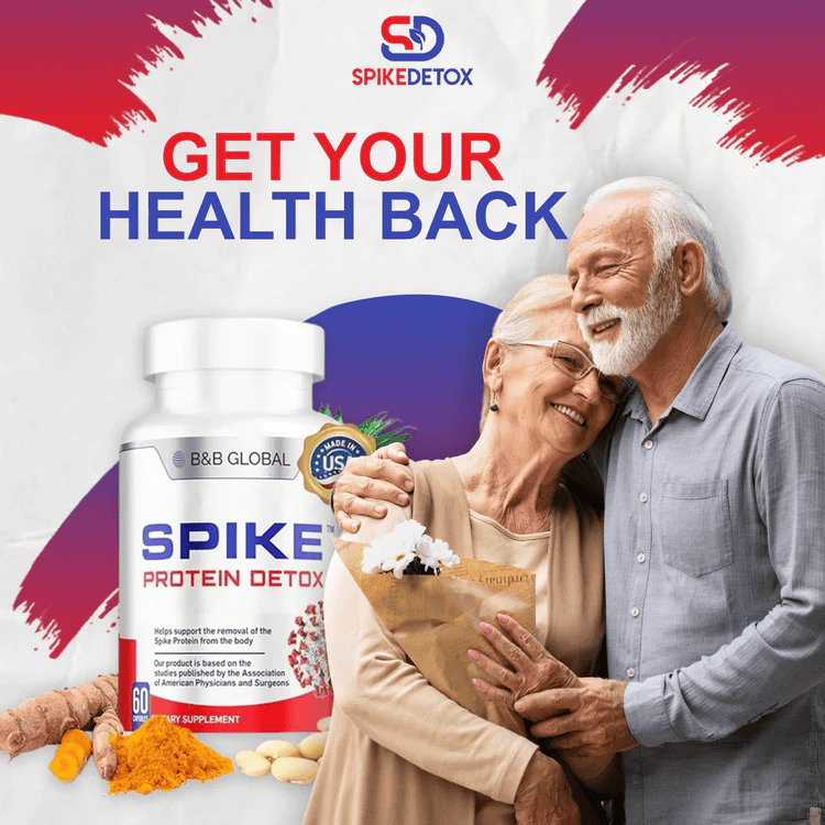 Lifestyle image showing SpikeDetox capsules for natural spike protein detox and wellness